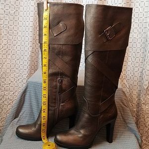 Via Spiga Metalic Brown Boots with Buckle Sz. 7M